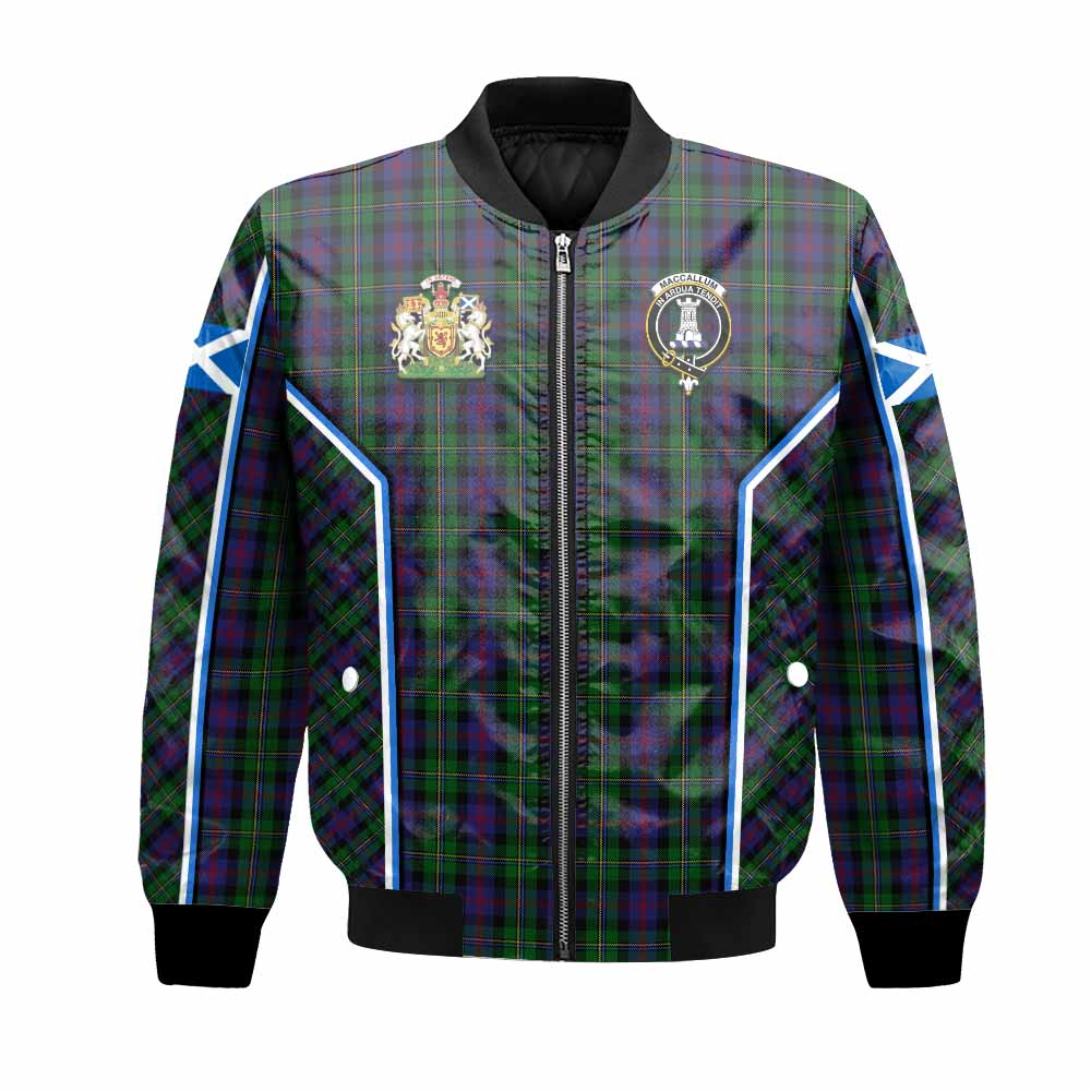MacCallum (McCallum) Tartan Crest Bomber Jacket Scotland Coat of Arm Flag Style - Tartan Vibes Clothing