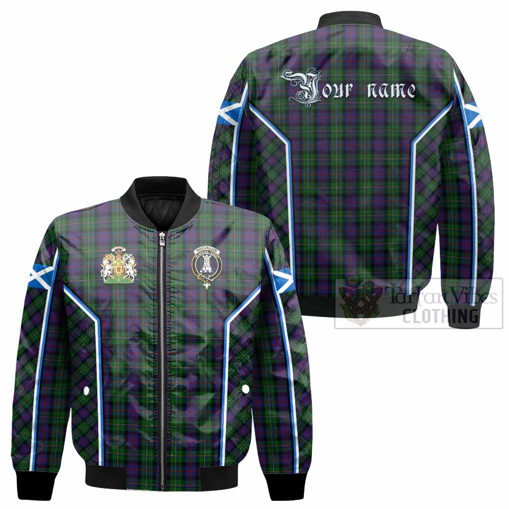 MacCallum (McCallum) Tartan Crest Bomber Jacket Scotland Coat of Arm Flag Style - Tartan Vibes Clothing