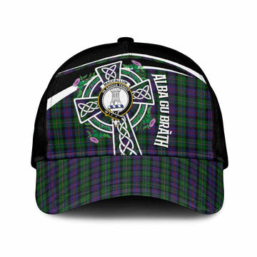 MacCallum (McCallum) Tartan Crest Classic Cap Scottish Thistle Celtic Cross Alba Gu Brath