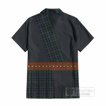 MacCallum (McCallum) Tartan Crest Cotton Hawaiian Shirt Kilt Costume Style