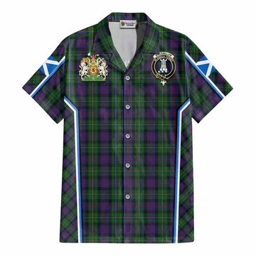 MacCallum (McCallum) Tartan Crest Cotton Hawaiian Shirt Scotland Coat of Arm Flag Style - Tartan Vibes Clothing