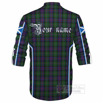 MacCallum (McCallum) Tartan Crest Ghillie Kilt Shirt Scotland Coat of Arm Flag Style