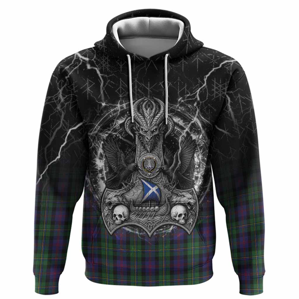 MacCallum (McCallum) Tartan Crest Hoodie Celtic Odin's Raven Legacy