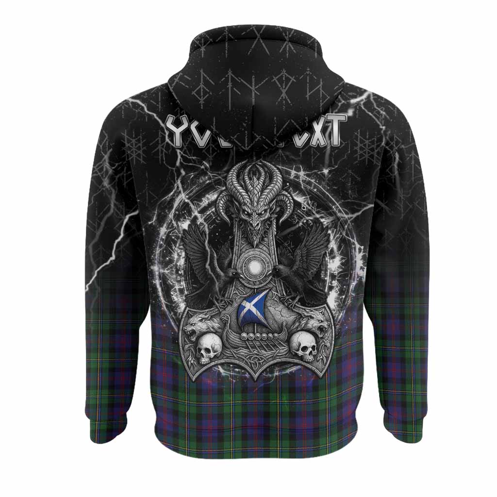 MacCallum (McCallum) Tartan Crest Hoodie Celtic Odin's Raven Legacy