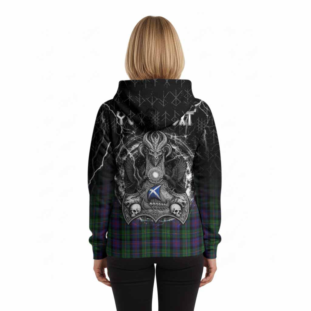 MacCallum (McCallum) Tartan Crest Hoodie Celtic Odin's Raven Legacy