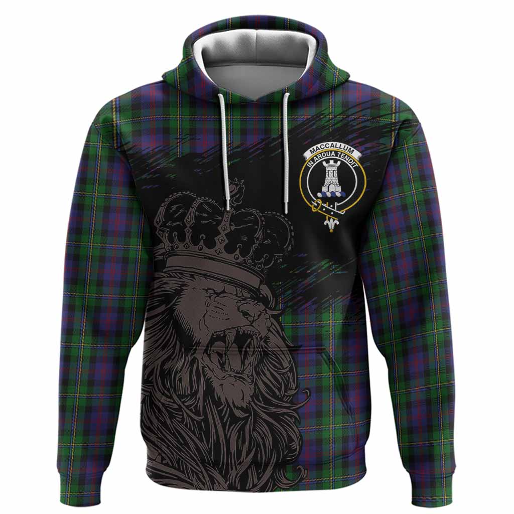MacCallum (McCallum) Tartan Crest Hoodie Crowned Lion Heritage Style