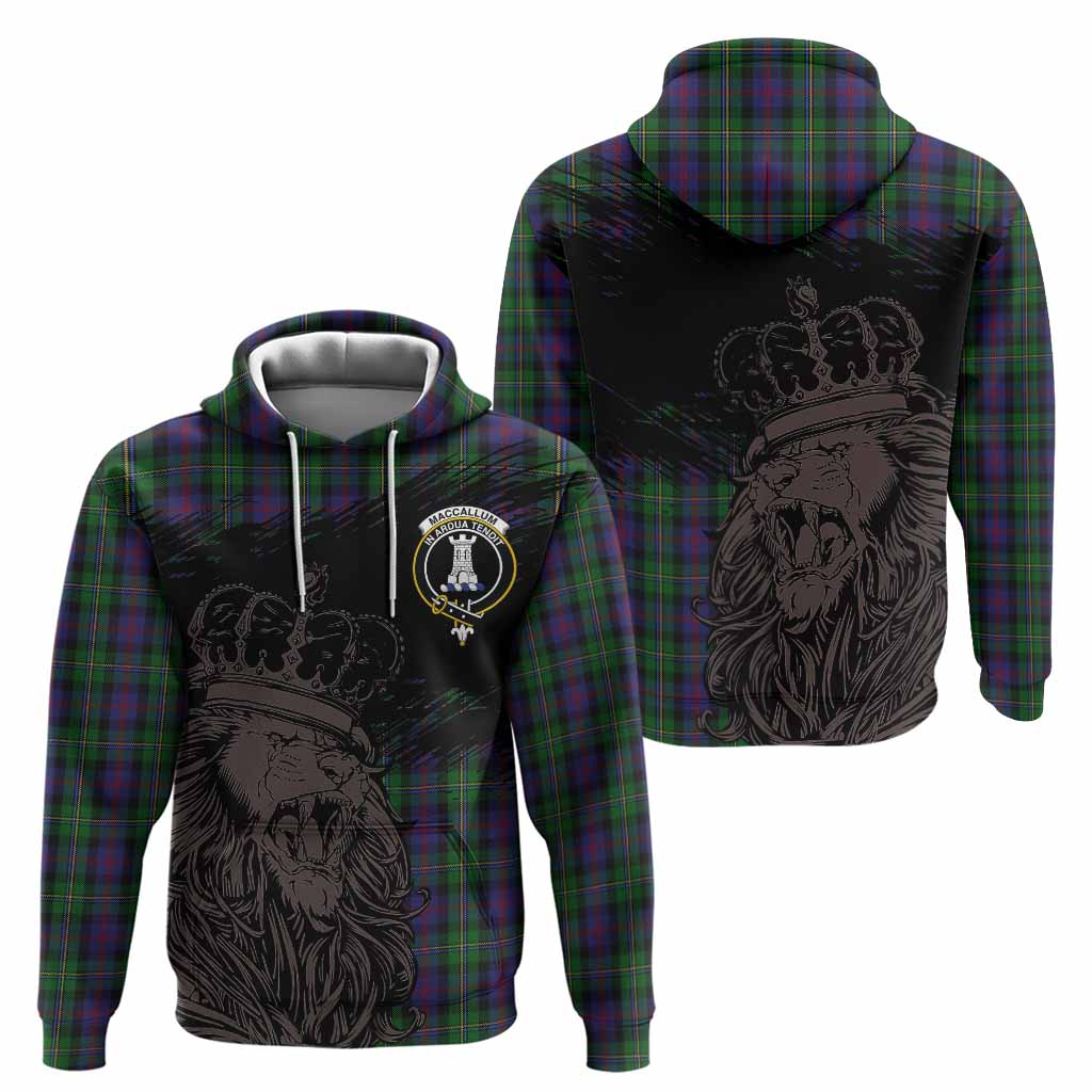 MacCallum (McCallum) Tartan Crest Hoodie Crowned Lion Heritage Style