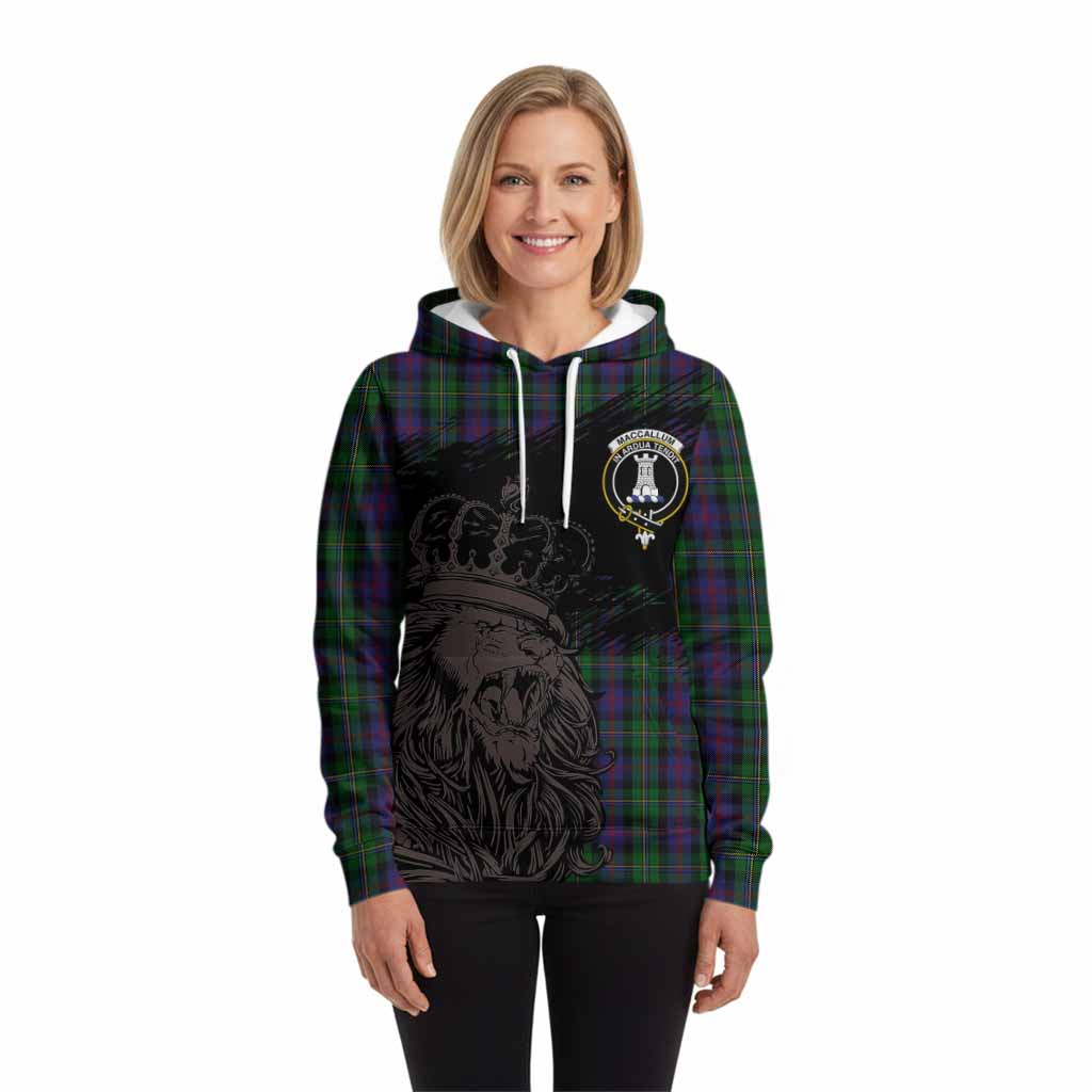 MacCallum (McCallum) Tartan Crest Hoodie Crowned Lion Heritage Style