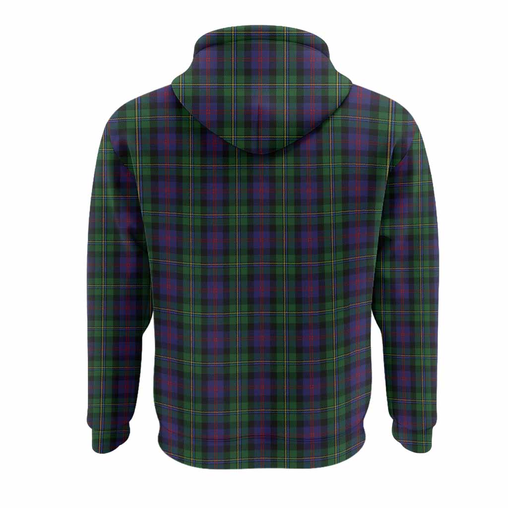 MacCallum (McCallum) Tartan Crest Hoodie Ferocious Lion Style