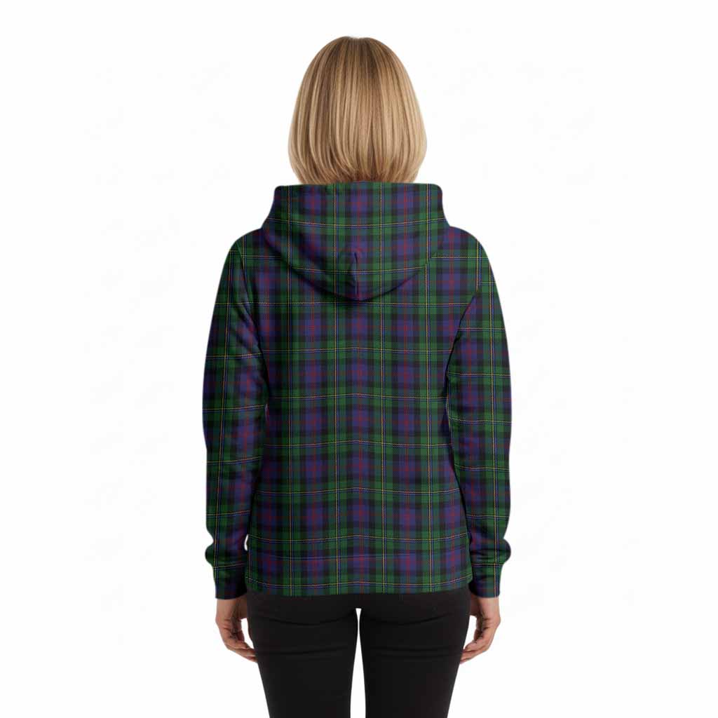 MacCallum (McCallum) Tartan Crest Hoodie Ferocious Lion Style