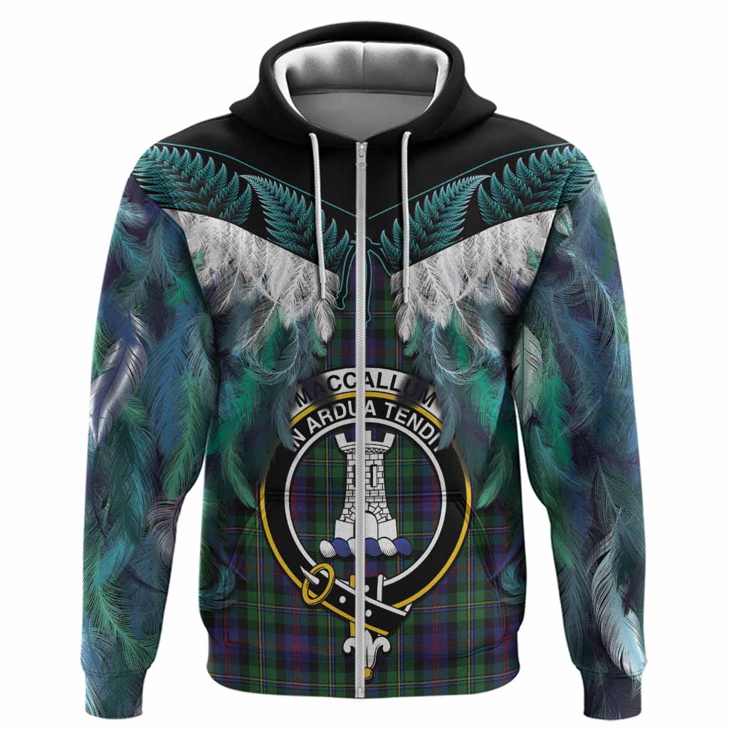 MacCallum (McCallum) Tartan Crest Hoodie New Zealand Maori Korowai Cloak