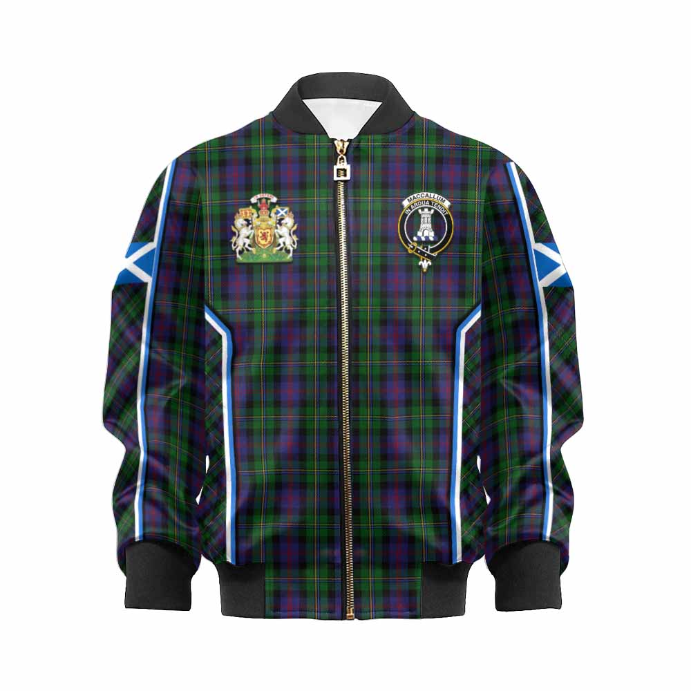 MacCallum (McCallum) Tartan Crest Kid Bomber Jacket Scotland Coat of Arm Flag Style - Tartan Vibes Clothing