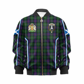 MacCallum (McCallum) Tartan Crest Kid Bomber Jacket Scotland Coat of Arm Flag Style - Tartan Vibes Clothing