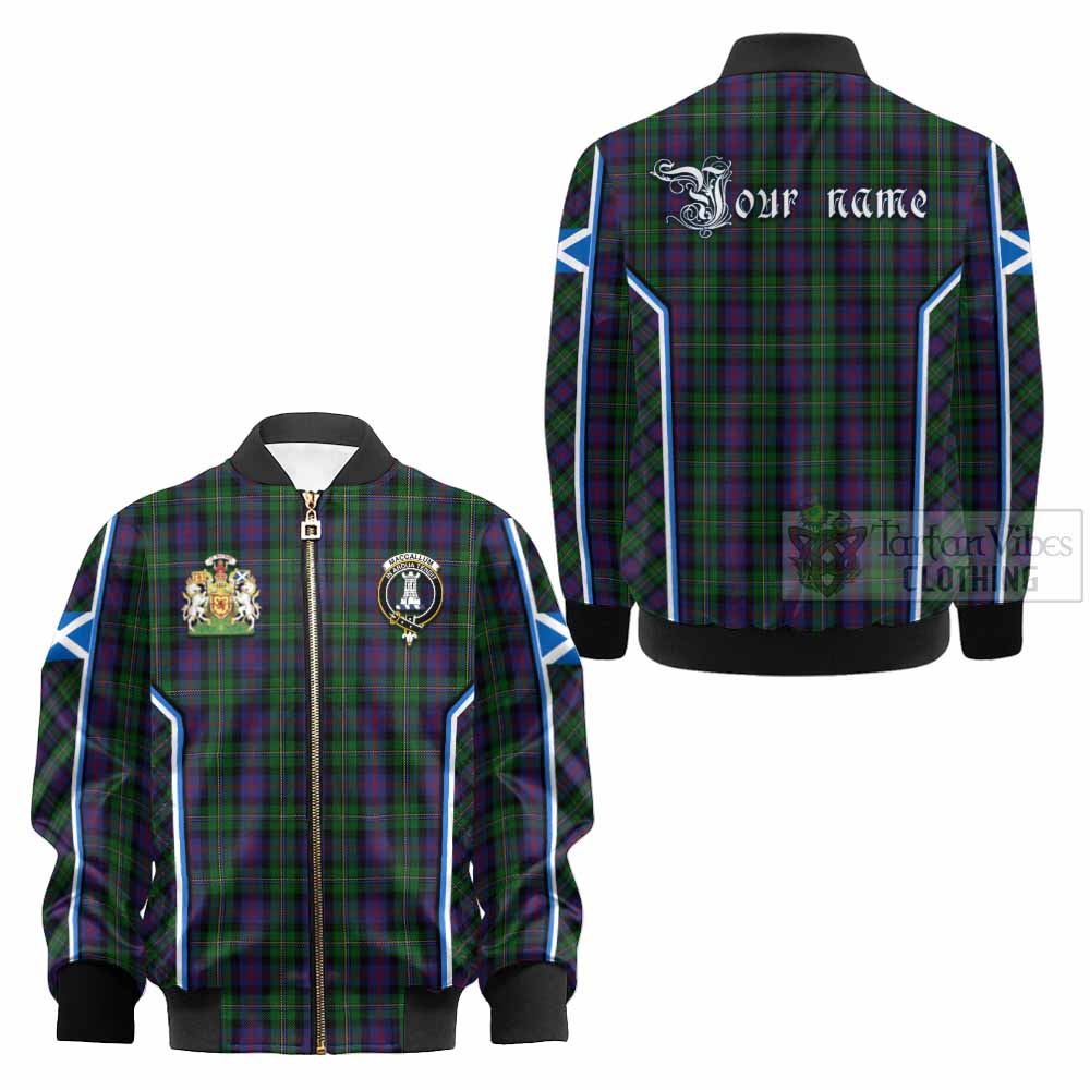 MacCallum (McCallum) Tartan Crest Kid Bomber Jacket Scotland Coat of Arm Flag Style - Tartan Vibes Clothing