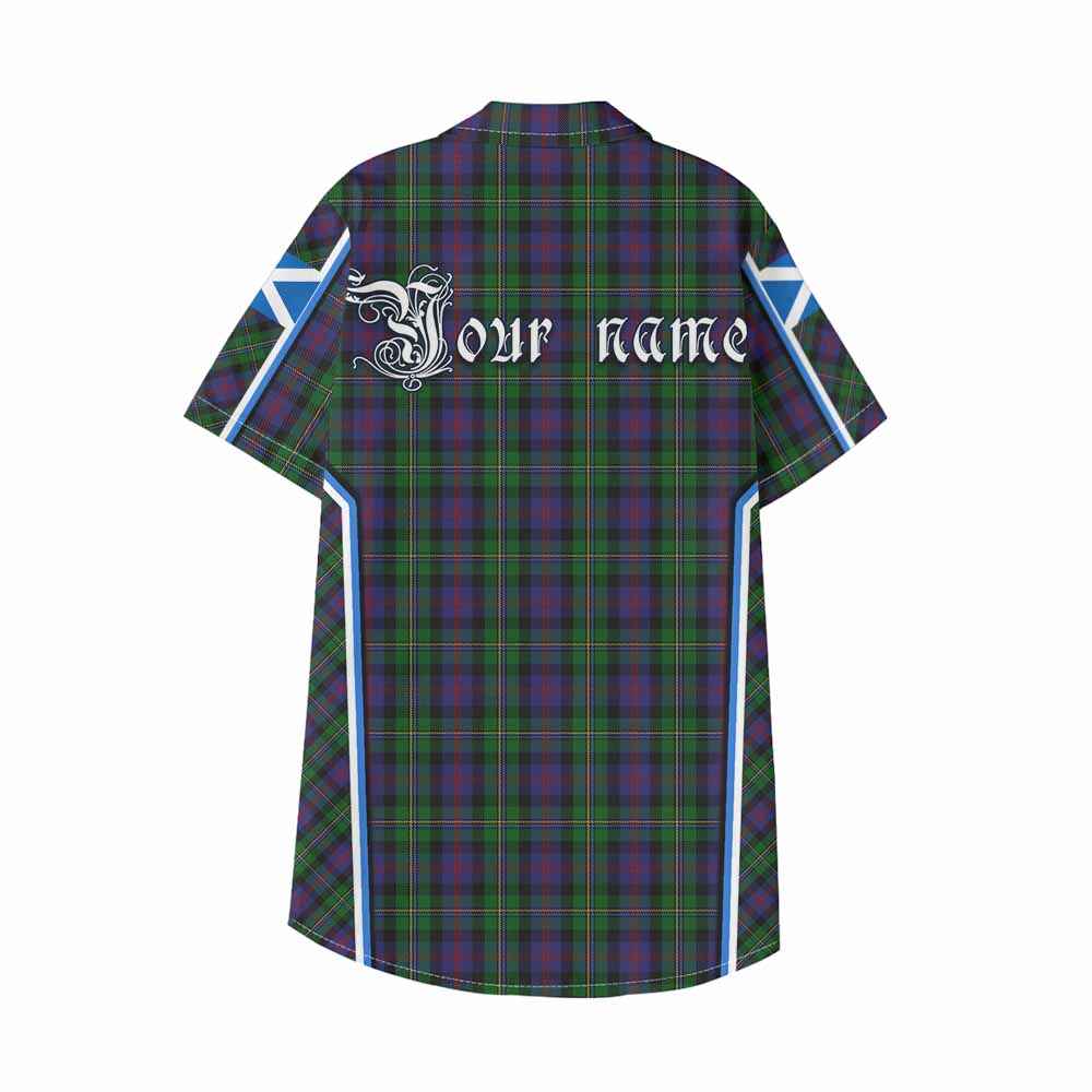 MacCallum (McCallum) Tartan Crest Kid Hawaiian Shirt Scotland Coat of Arm Flag Style - Tartan Vibes Clothing