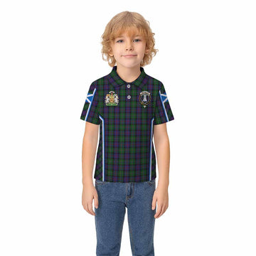 MacCallum (McCallum) Tartan Crest Kid Polo Shirt Scotland Coat of Arm Flag Style - Tartan Vibes Clothing