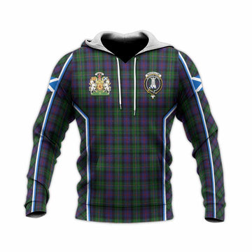 MacCallum (McCallum) Tartan Crest Knitted Hoodie Scotland Coat of Arm Flag Style