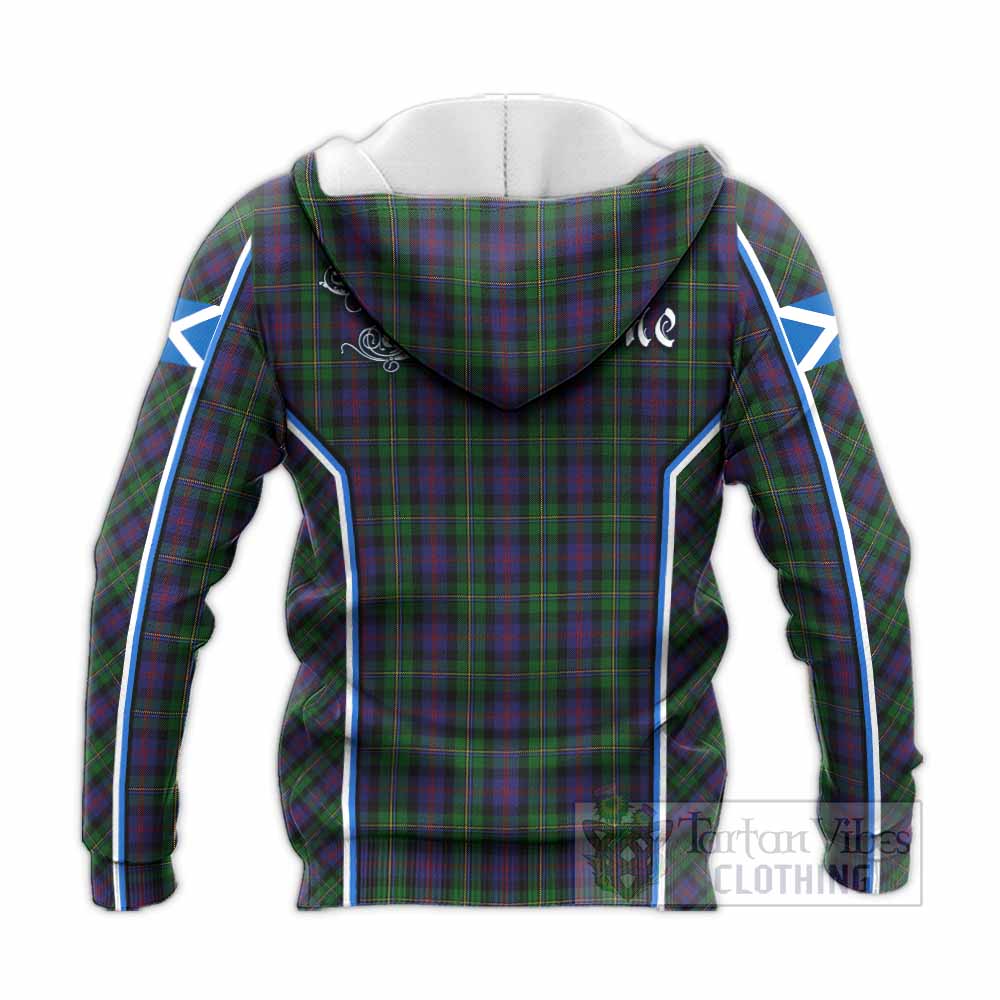 MacCallum (McCallum) Tartan Crest Knitted Hoodie Scotland Coat of Arm Flag Style - Tartan Vibes Clothing