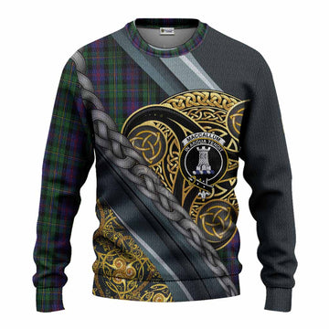 MacCallum (McCallum) Tartan Crest Knitted Sweater Scottish Triskele Celtic