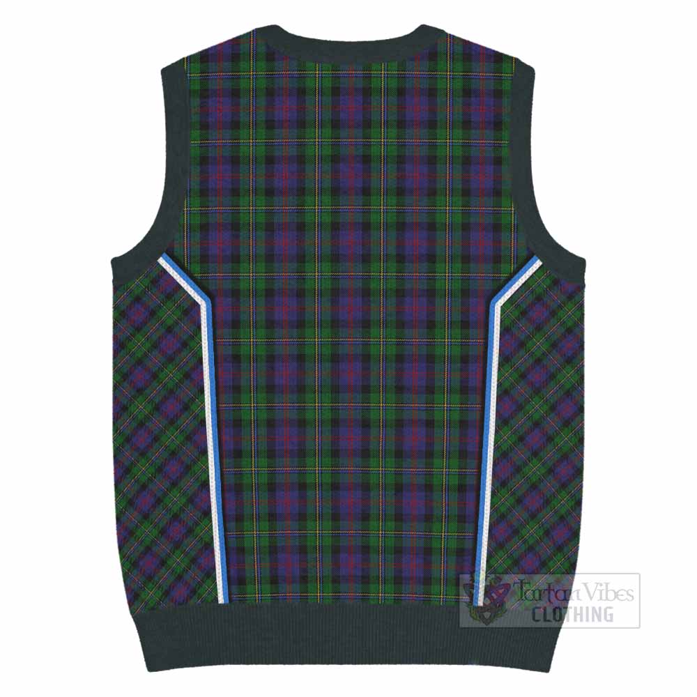 MacCallum (McCallum) Tartan Crest Knitted V-Neck Vest Scotland Coat of Arm Flag Style - Tartan Vibes Clothing