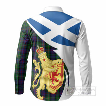 MacCallum (McCallum) Tartan Crest Lion Rampant Long Sleeve Button Shirts Classic Scottish Style