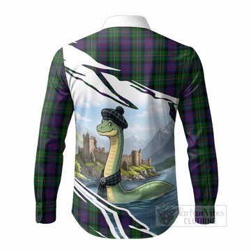 MacCallum (McCallum) Tartan Crest Loch Ness Monster Scottish Heritage Art Long Sleeve Button Shirts