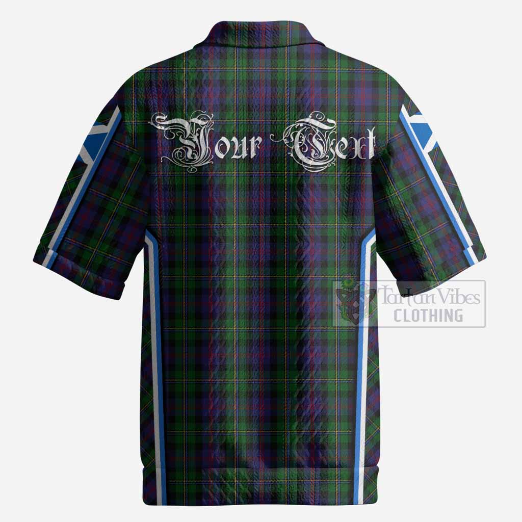 MacCallum (McCallum) Tartan Crest Men’s Polo Sweater Top Scotland Coat of Arm Flag Style