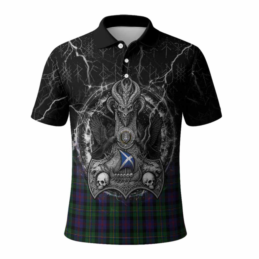 MacCallum (McCallum) Tartan Crest Polo Shirt Celtic Odin's Raven Legacy