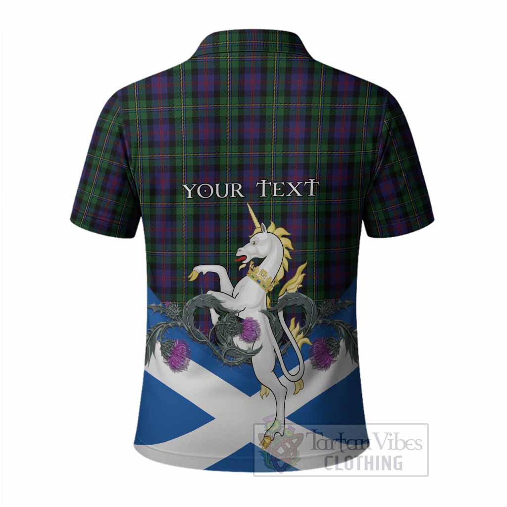 MacCallum (McCallum) Tartan Crest Polo Shirt Scottish Unicorn With Thistle
