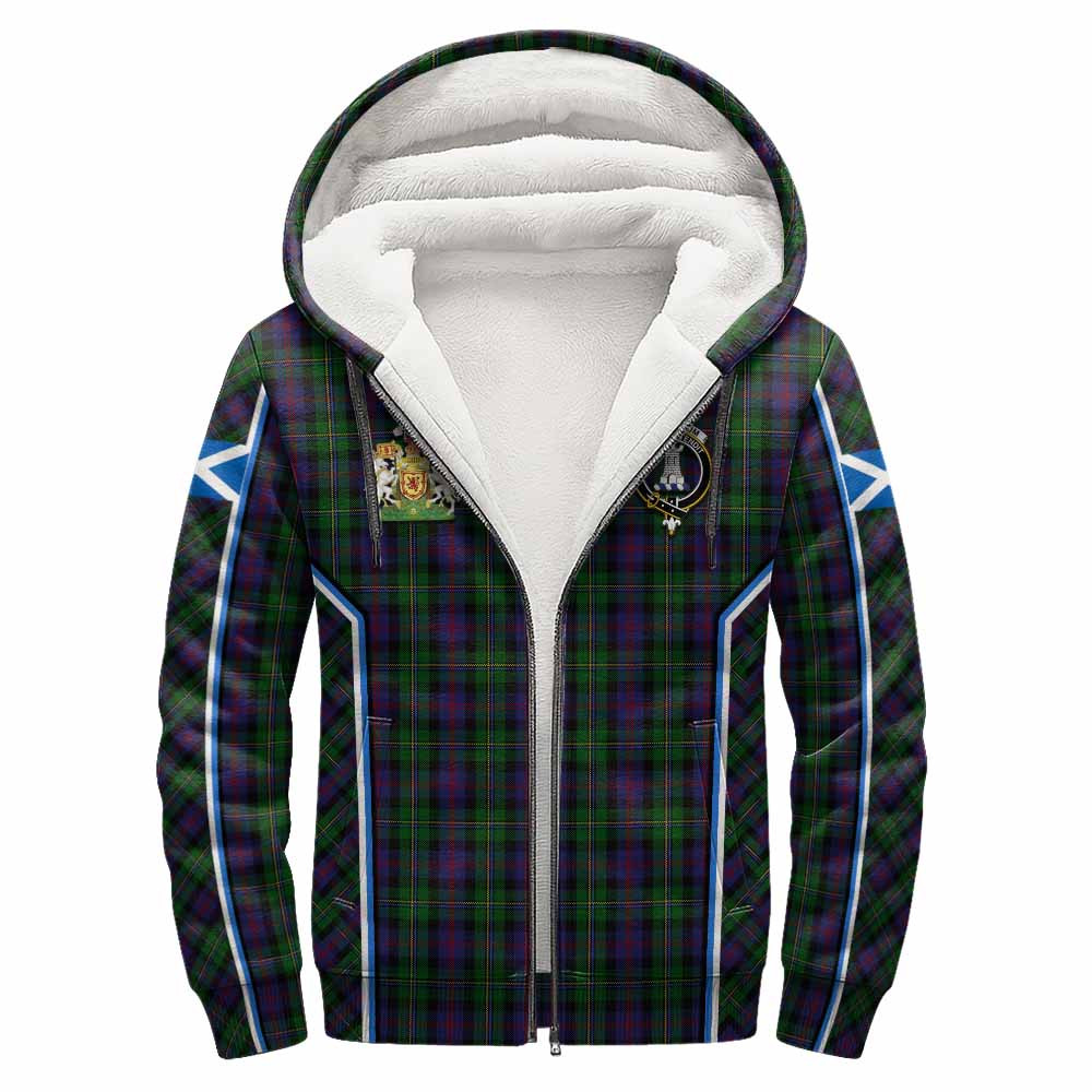 MacCallum (McCallum) Tartan Crest Sherpa Hoodie Scotland Coat of Arm Flag Style - Tartan Vibes Clothing