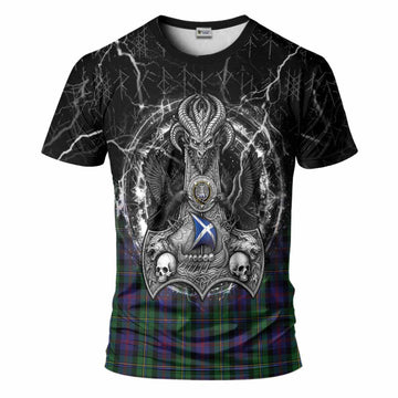 MacCallum (McCallum) Tartan Crest T-Shirt Celtic Odin's Raven Legacy