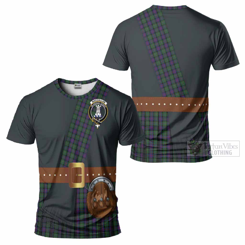 MacCallum (McCallum) Tartan Crest T-Shirt Kilt Costume Style