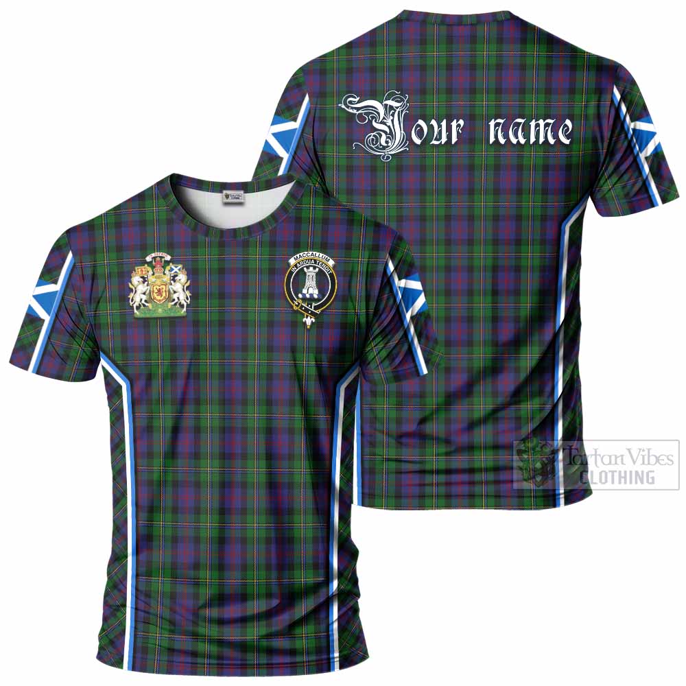 MacCallum (McCallum) Tartan Crest T-shirt Scotland Coat of Arm Flag Style - Tartan Vibes Clothing