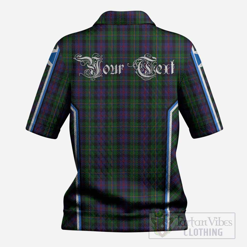 MacCallum (McCallum) Tartan Crest Women’s Polo Sweater Top Scotland Coat of Arm Flag Style