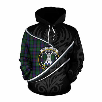 MacCallum (McCallum) Tartan Family Crest Cotton Hoodie Celtic Scottish Thistle Floral - Tartan Vibes Clothing