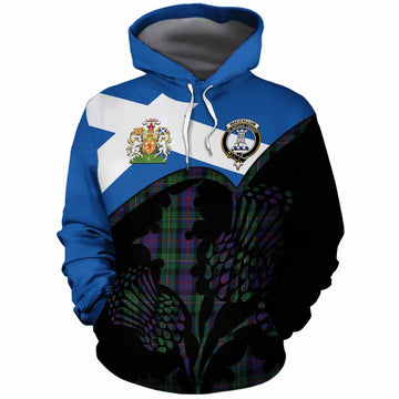 MacCallum (McCallum) Tartan Family Crest Cotton Hoodie Scotland Thistle Floral Flag Style