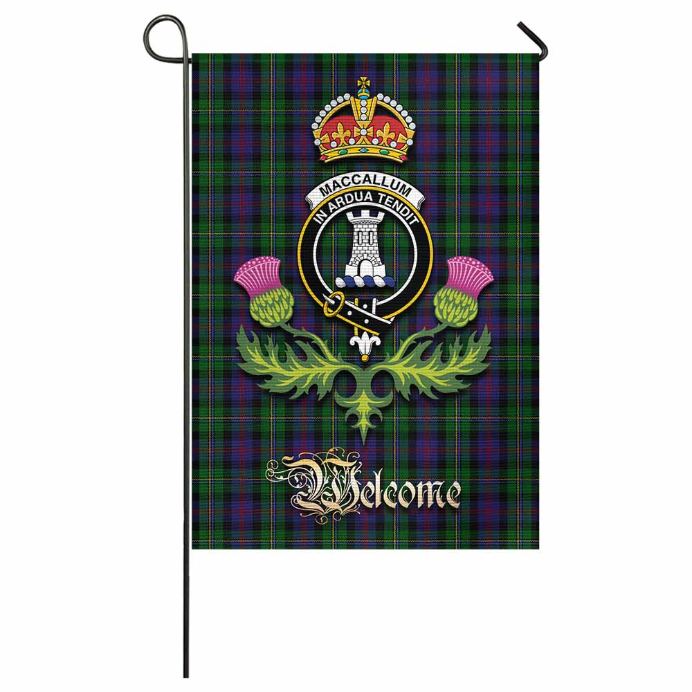 MacCallum (McCallum) Tartan Family Crest Garden Flag Royal Thistle Welcome Style - Tartan Vibes Clothing