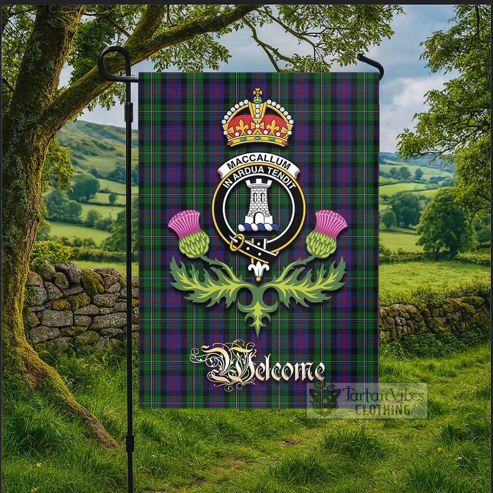 MacCallum (McCallum) Tartan Family Crest Garden Flag Royal Thistle Welcome Style - Tartan Vibes Clothing