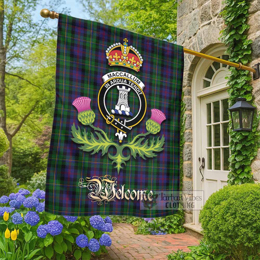 MacCallum (McCallum) Tartan Family Crest Garden Flag Royal Thistle Welcome Style - Tartan Vibes Clothing