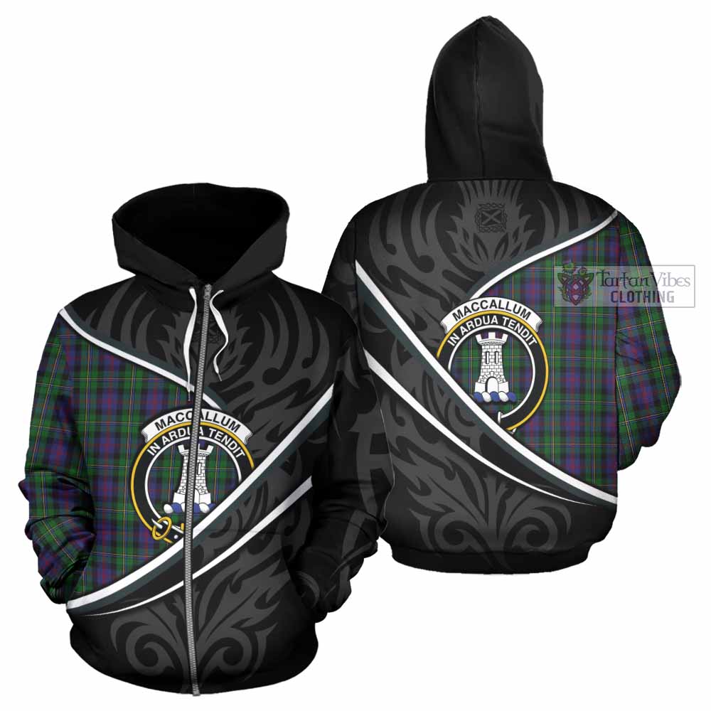 MacCallum (McCallum) Tartan Family Crest Hoodie Celtic Scottish Thistle Floral - Tartan Vibes Clothing
