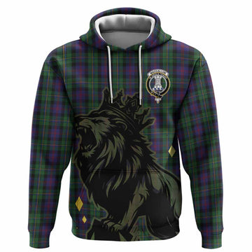 MacCallum (McCallum) Tartan Family Crest Hoodie Crowned Lion Roaring