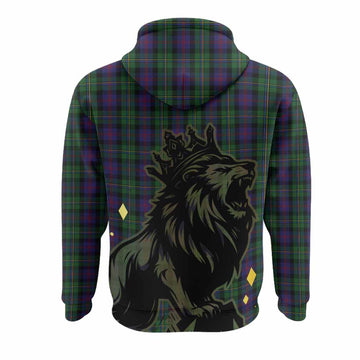 MacCallum (McCallum) Tartan Family Crest Hoodie Crowned Lion Roaring