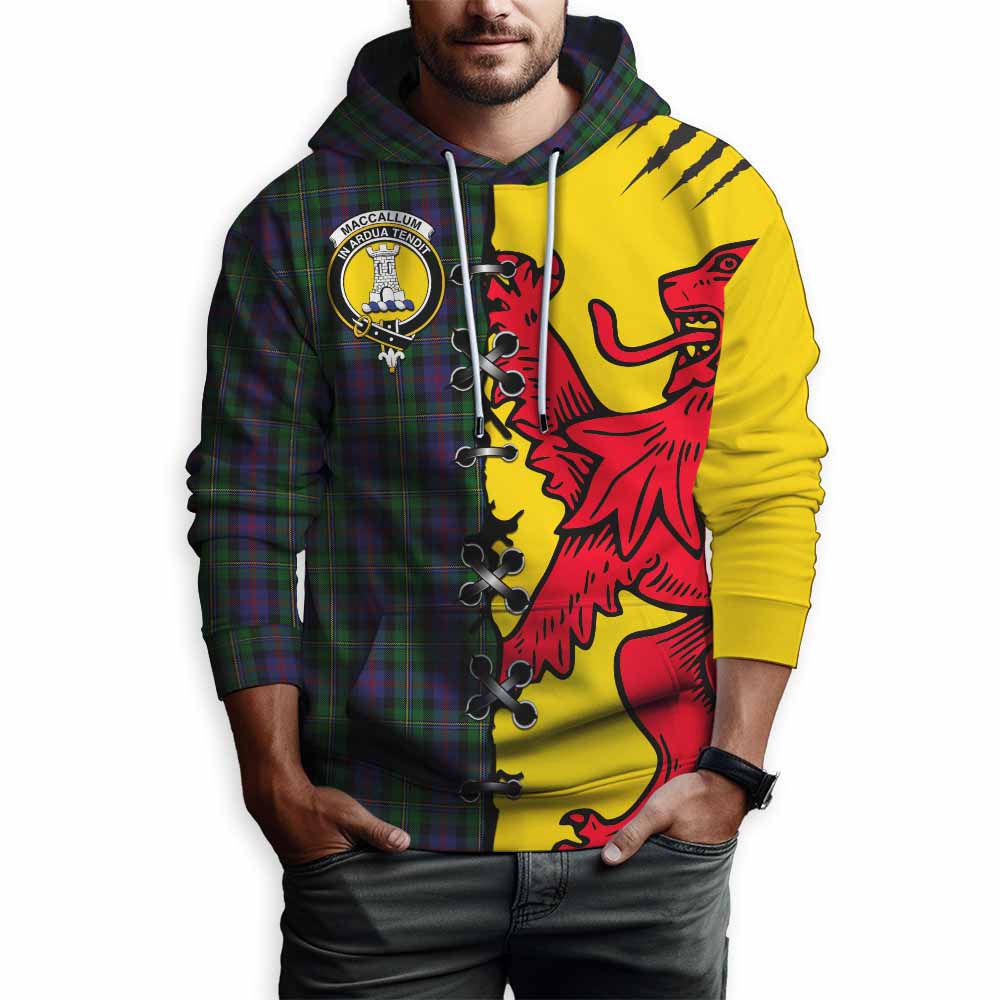 MacCallum (McCallum) Tartan Family Crest Hoodie Lion Rampant Honor - Tartan Vibes Clothing