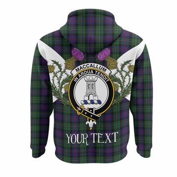 MacCallum (McCallum) Tartan Family Crest Hoodie Scottish Burns Night Thistle Floral