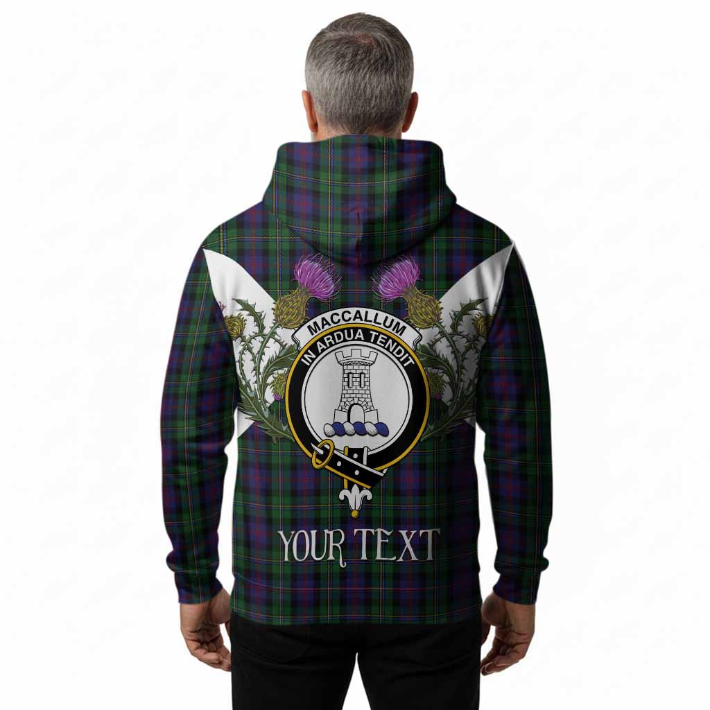 MacCallum (McCallum) Tartan Family Crest Hoodie Scottish Burns Night Thistle Floral