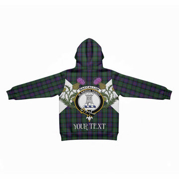 MacCallum (McCallum) Tartan Family Crest Kid Hoodie Scottish Burns Night Thistle Floral