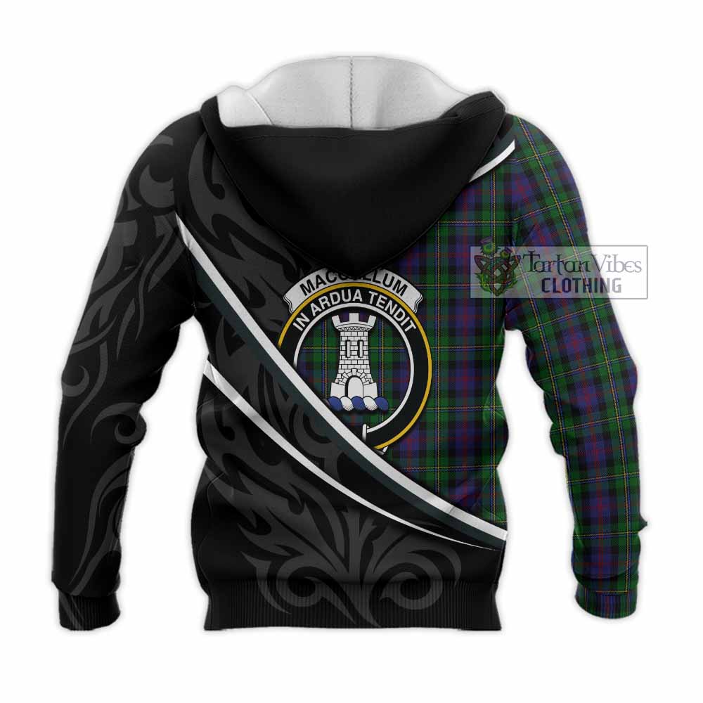 MacCallum (McCallum) Tartan Family Crest Knitted Hoodie Celtic Scottish Thistle Floral - Tartan Vibes Clothing