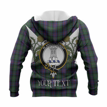 MacCallum (McCallum) Tartan Family Crest Knitted Hoodie Scottish Burns Night Thistle Floral