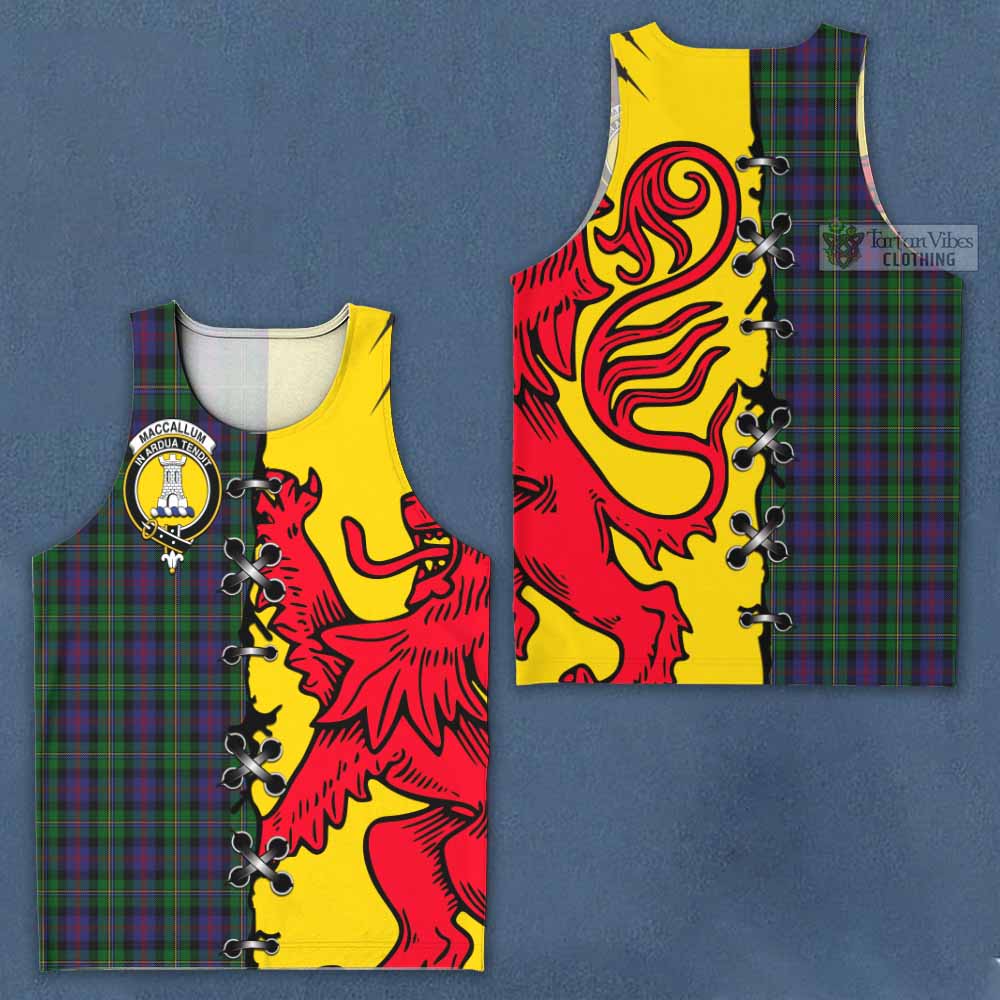 MacCallum (McCallum) Tartan Family Crest Men Tank Top Lion Rampant Honor - Tartan Vibes Clothing