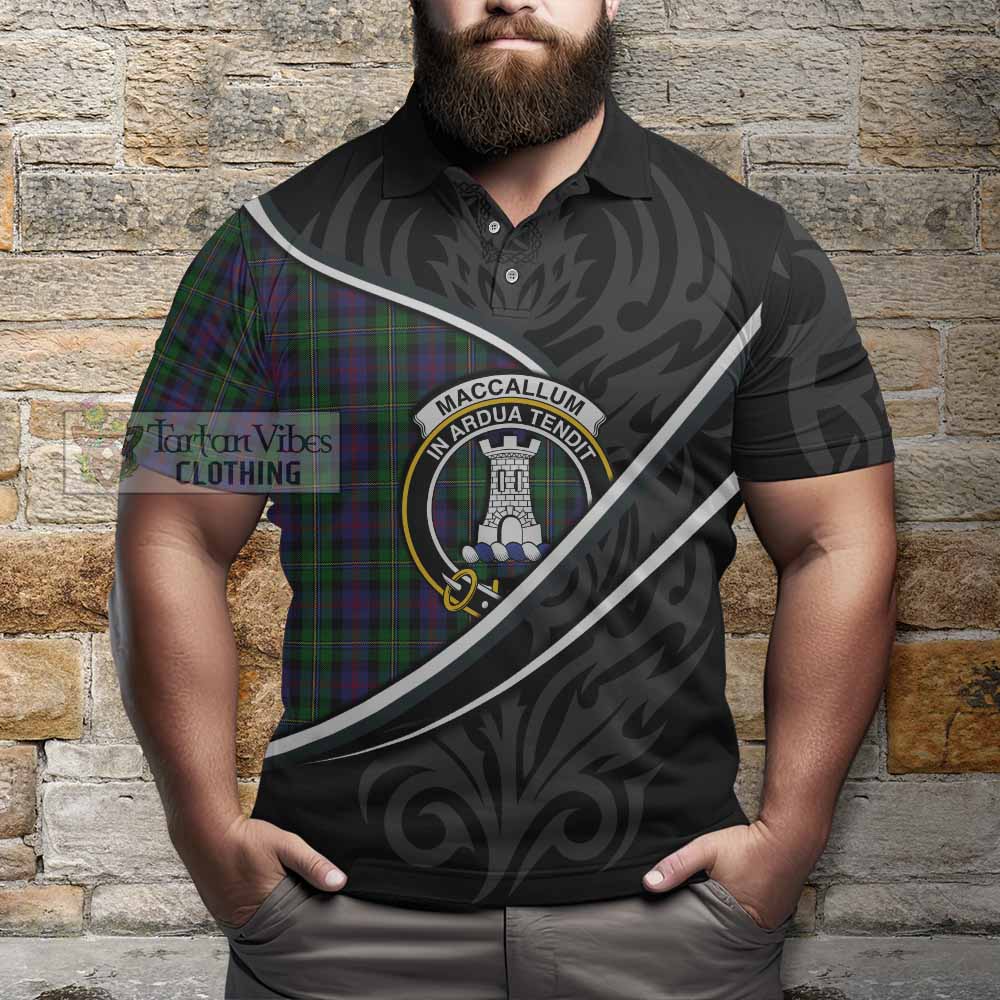 MacCallum (McCallum) Tartan Family Crest Polo Shirt Celtic Scottish Thistle Floral - Tartan Vibes Clothing